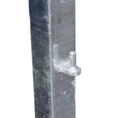 SQUARE 4" X 4" HANG POST GALVANISED TO SUIT 45" GATE 
