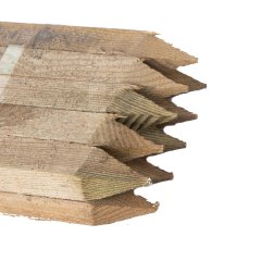 Tree stakes with pointed ends
