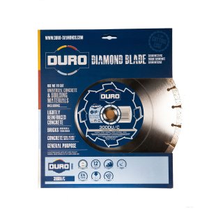 This Duro diamond cutting blade has a keyhole gullet design, giving less chipping and reduced vibration. 
