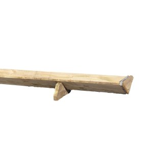 Wooden sheep trough for holding animal feed