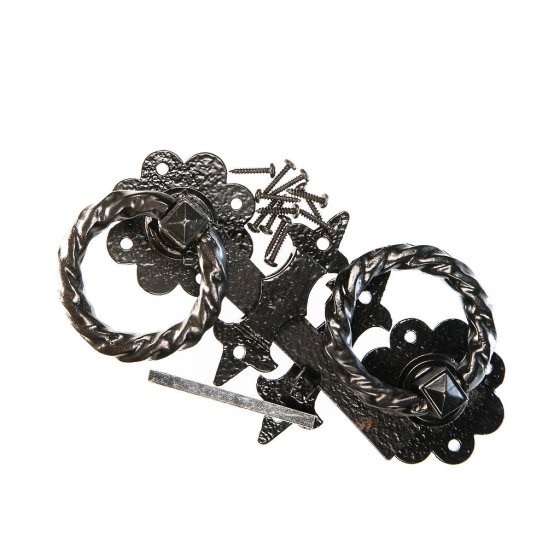 Ornamental Ring Gate Latch 8"