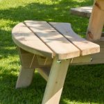 Zest Rose Round Picnic Table