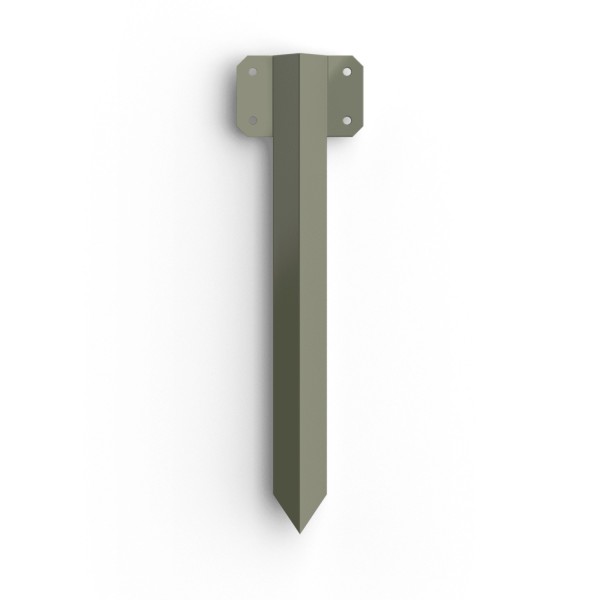 FENCEMATE® Sleeper Pin Straight Bracket, Olive Grey, 440mm x 2mm