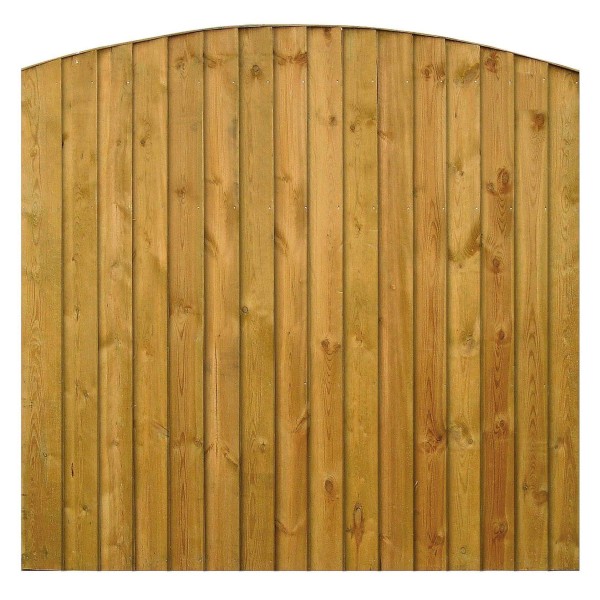 This bowtop fence panel is a popular choice for gardens as it allows good privacy and offers protection from the wind.