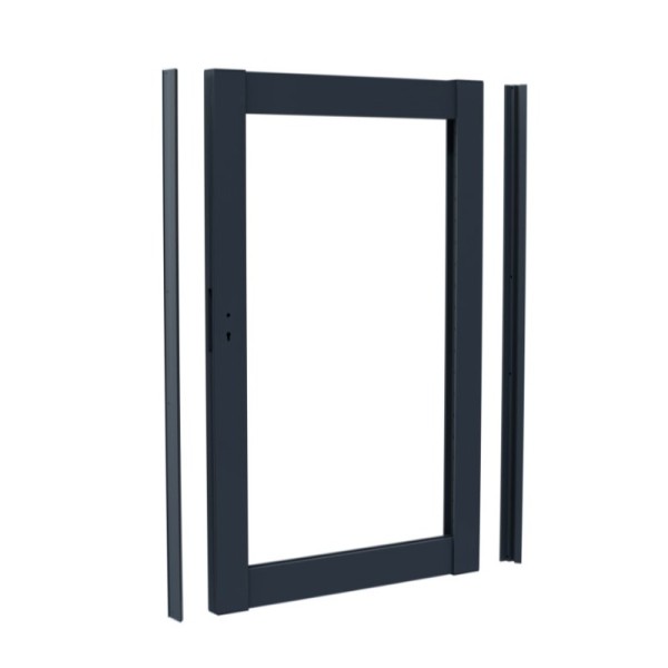 DuraPost aluminium gate frame in an Anthracite Grey colour