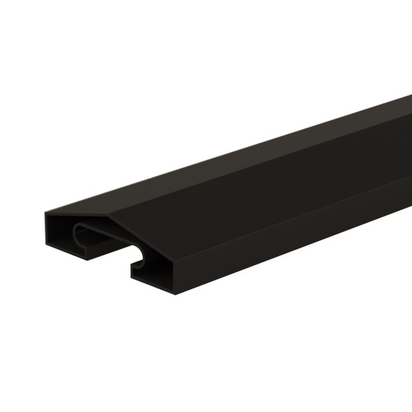 DuraPost capping rail in black