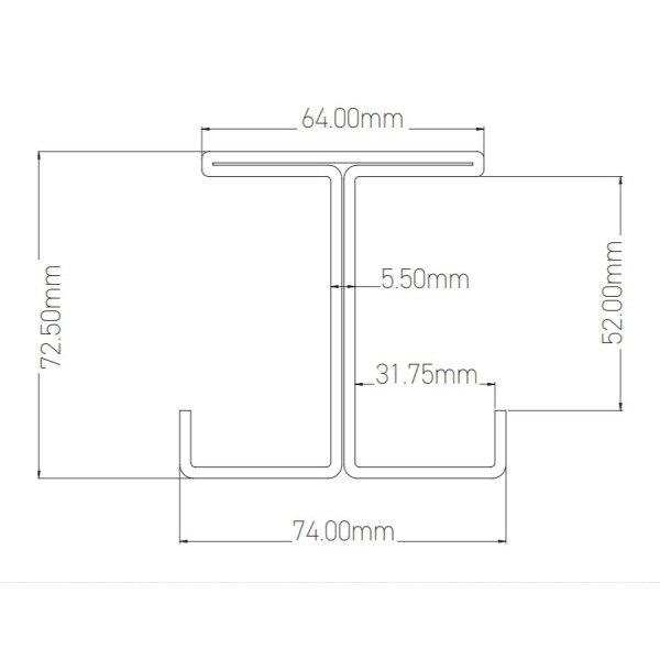 durapost-5m-galvanised-commercial-metal-post-durapost-uk