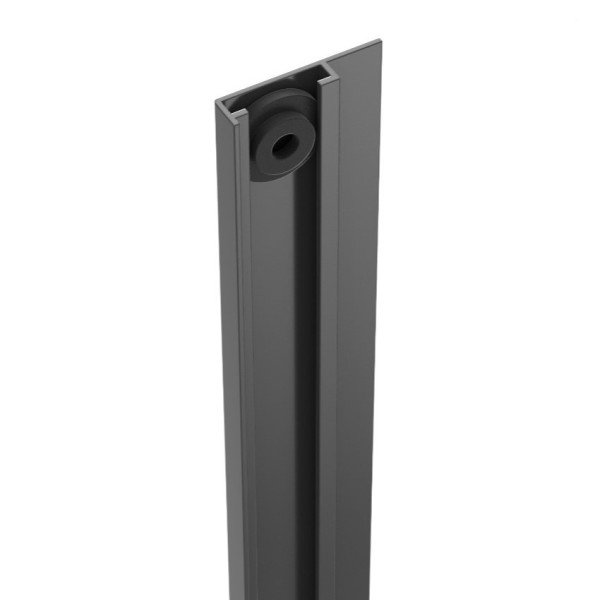 DuraPost 2.1m cover strip for u channel in Anthracite Grey