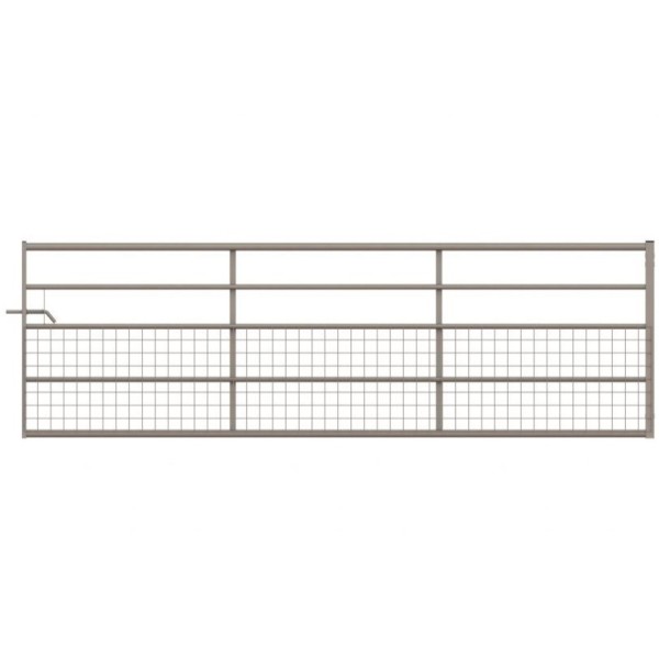 Half mesh metal field gate