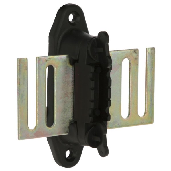 Rutland gate and tape insulator with galvanised plate