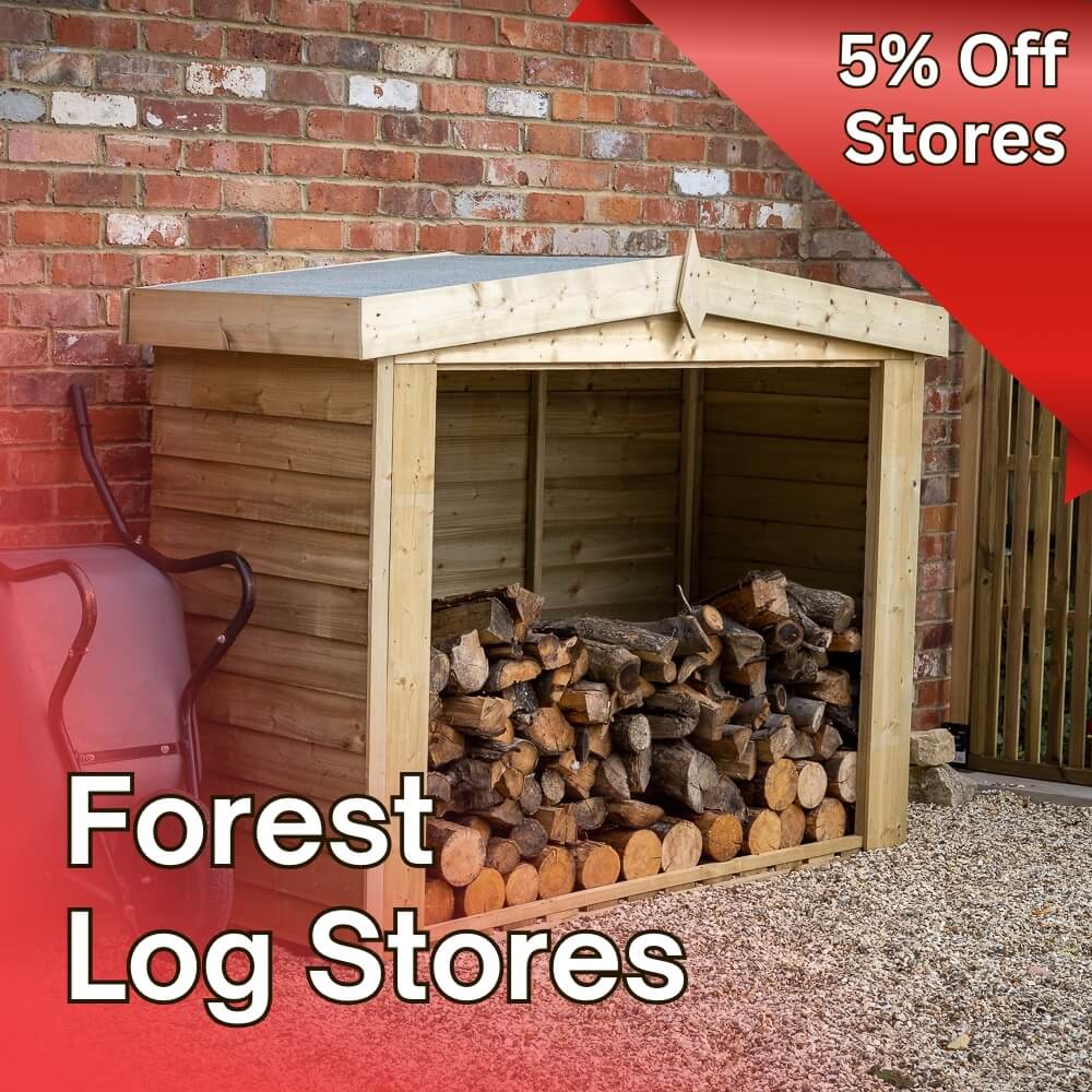 Forest Garden Log Stores - 5% off