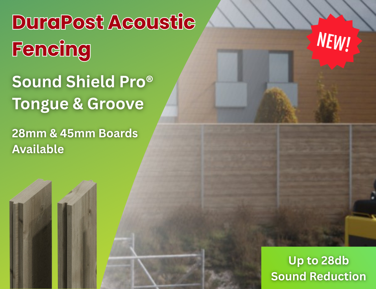 DuraPost Acoustic Fencing now available