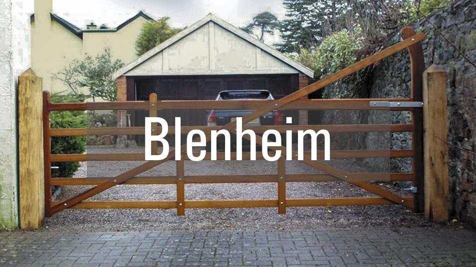 Blenheim wooden gate