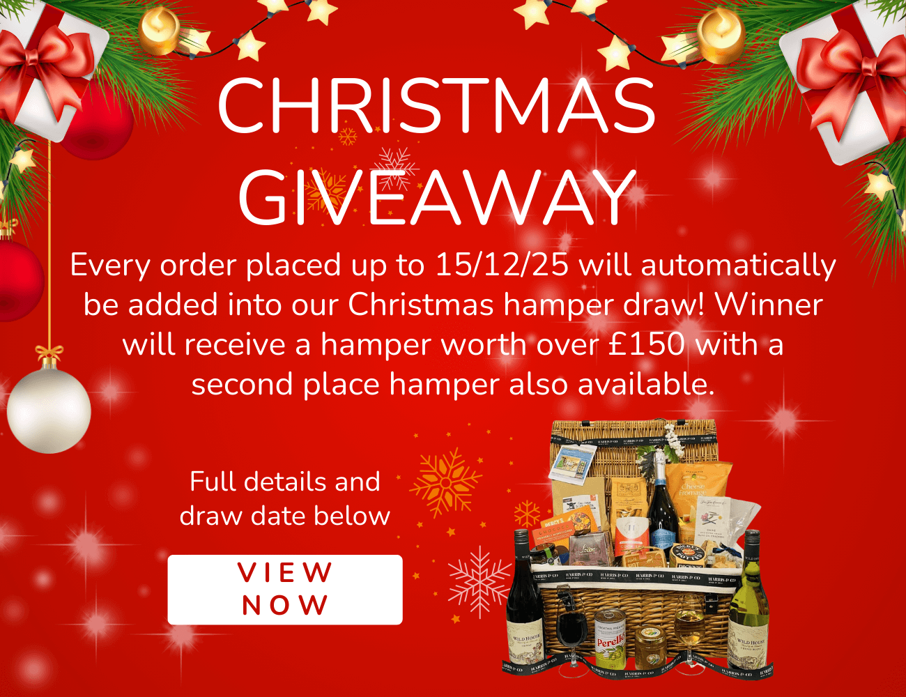 Christmas Giveaway Christmas Giveaway, All orders from 1st - 15th December automatically added to draw