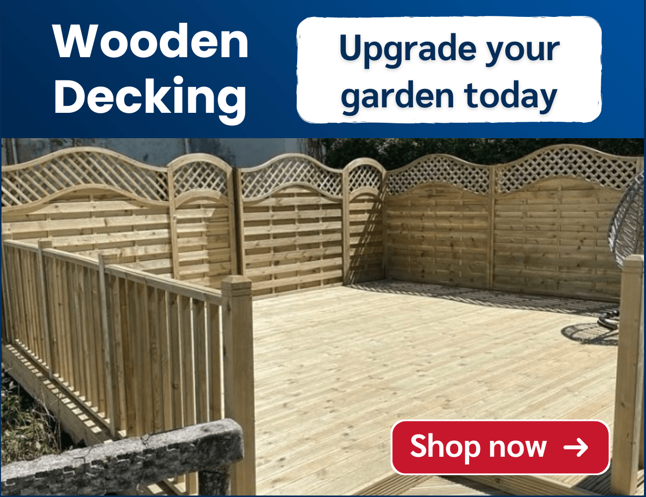 Creosoted Timber Wooden Decking - Upgrade your garden today