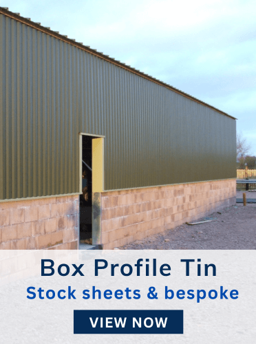 Box Profile Tin - Stock Sheets & Bespoke