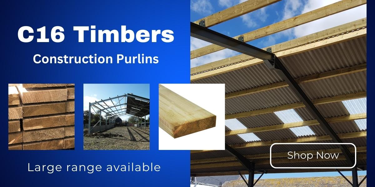 C16 construction timbers, large range available