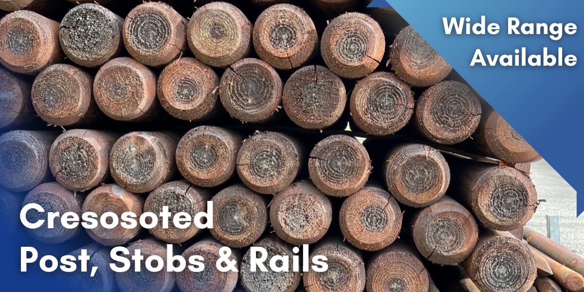 Creosoted Timber - Includes stobs, posts & rails