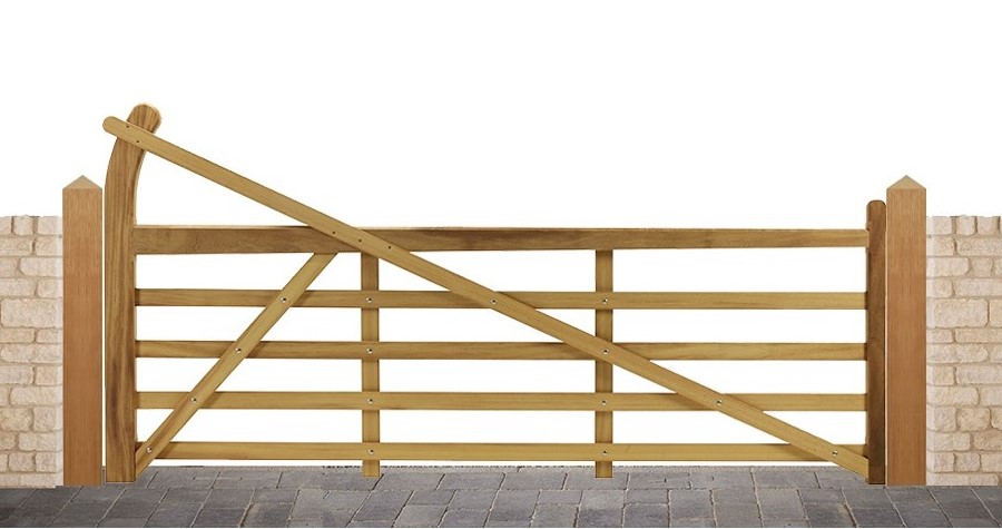 Plain image of Estate wooden gate