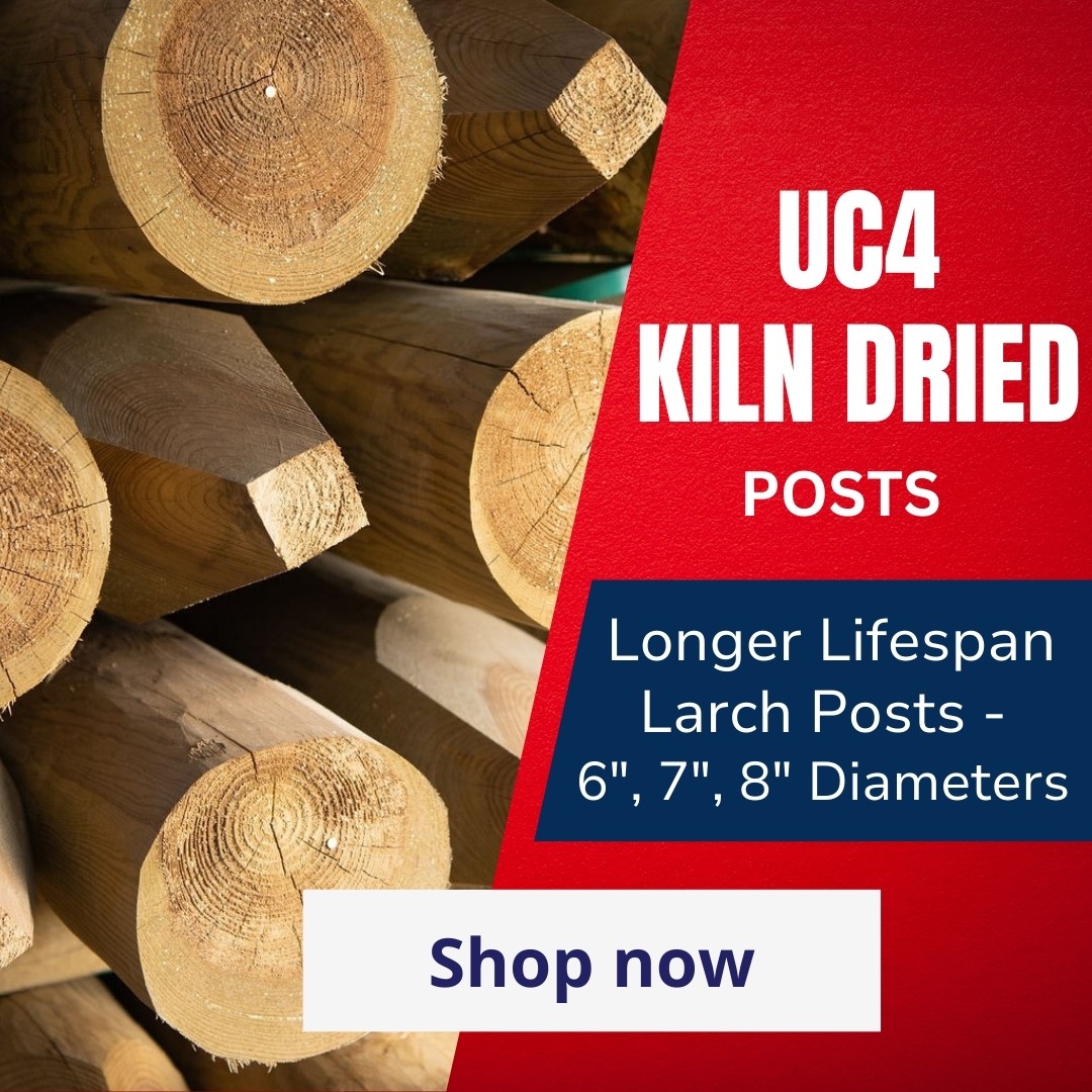 UC4 Kiln Dried Larch Posts